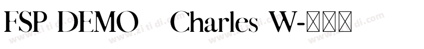 FSP DEMO   Charles W字体转换